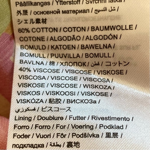 NEW FARM Rio Mixed Pink Prints Maxi Dress Fruit Tiered Crossback Belt Size L - Picture 15 of 16